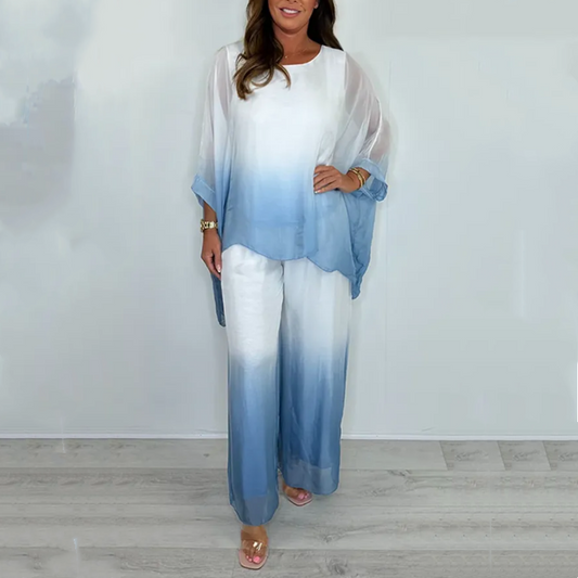 Mesh Mix Dip Dye Loose Flowy Top & Kalhoty Set🌺KUP 2 ZÍSKEJTE DOPRAVU ZDARMA