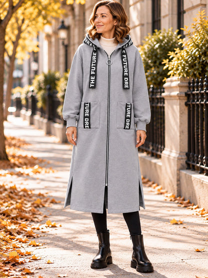 💃Oversize-Kapuzen-Sweatshirt-Mantel für Damen