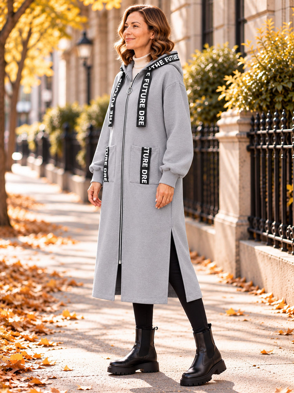 💃Oversize-Kapuzen-Sweatshirt-Mantel für Damen