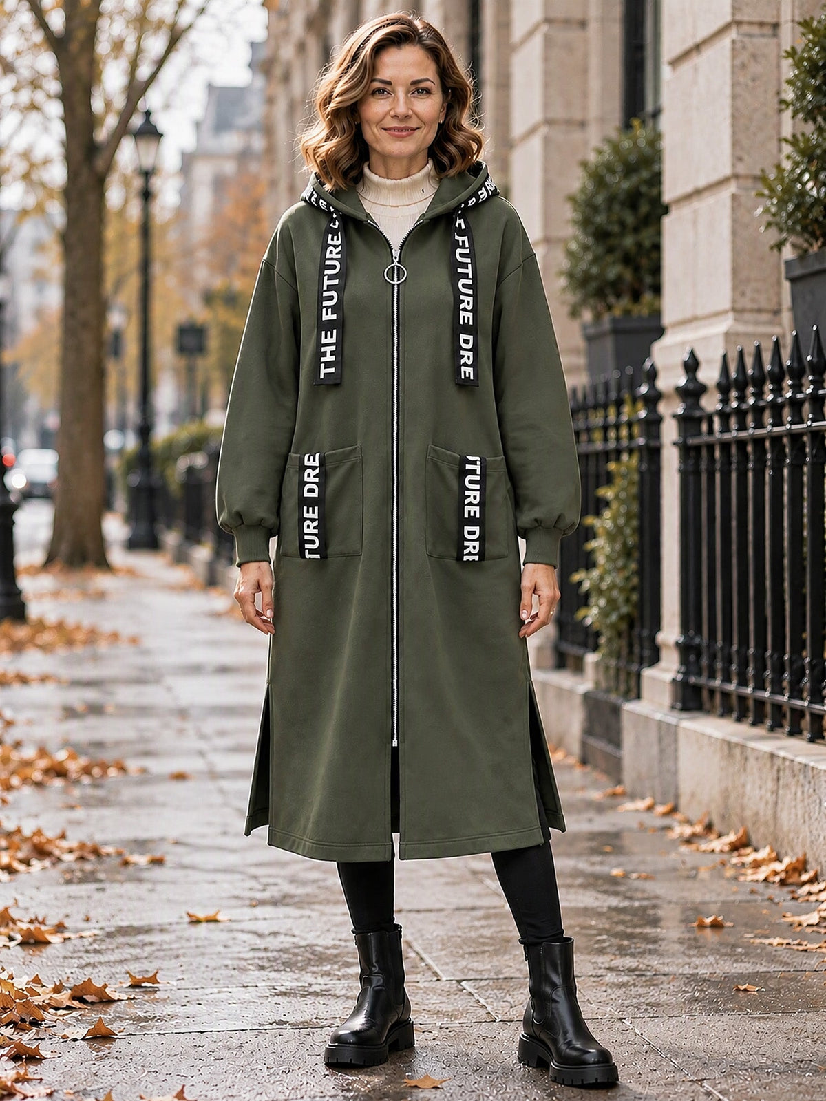 💃Oversize-Kapuzen-Sweatshirt-Mantel für Damen