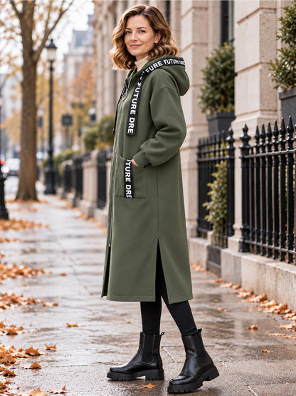 💃Oversize-Kapuzen-Sweatshirt-Mantel für Damen