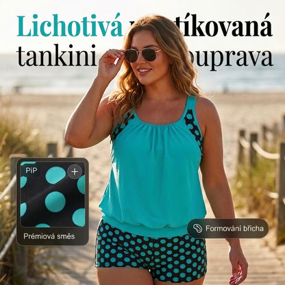 👙 Dámské Plavky s Puntíky – Vintage Střih | Skladem ✨📦