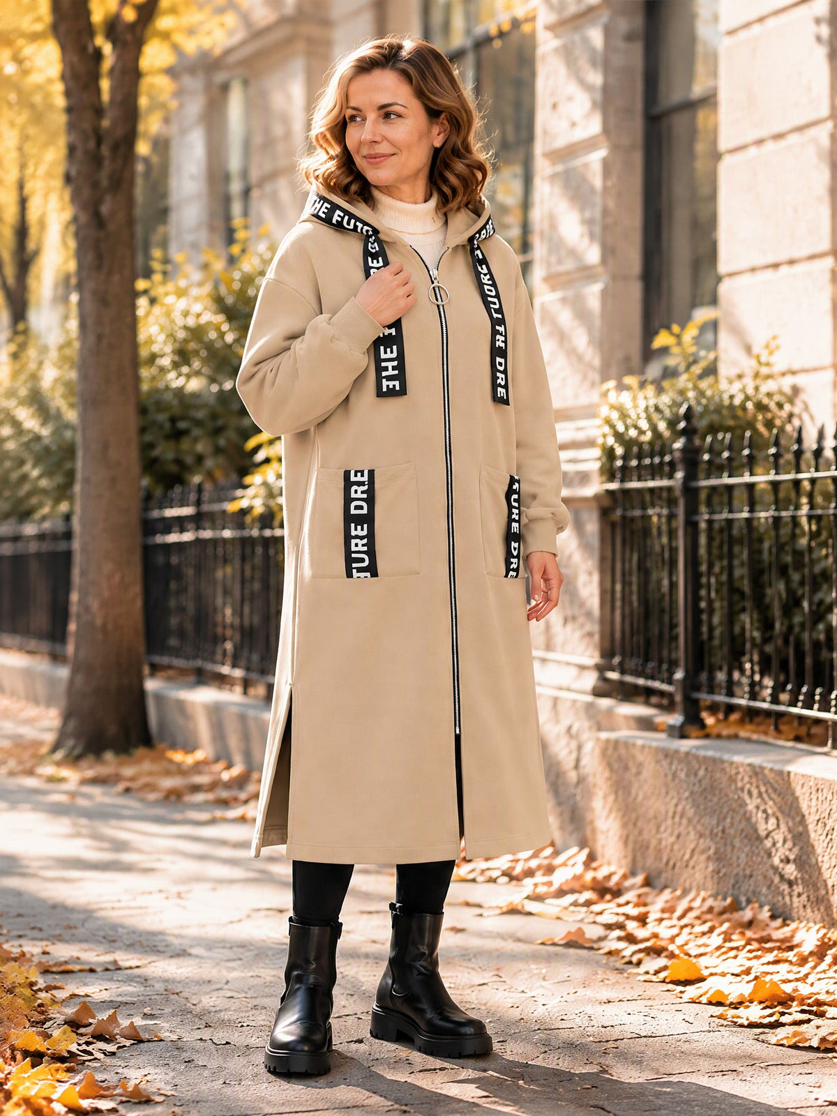 💃Oversize-Kapuzen-Sweatshirt-Mantel für Damen