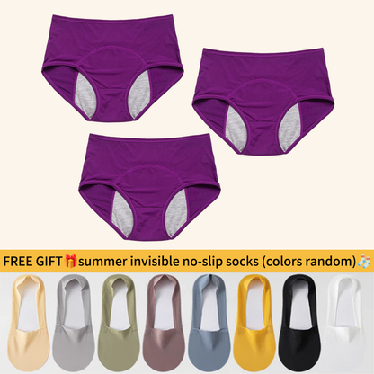 🔥Last Day-Buy 1 Get 3 Packs!!🔥2026 Best-Selling🏆LunaBloom™ High-Waist Leak-Proof Panties ✨Butter-soft, ultra-stretchy & discreetly protective 🍃