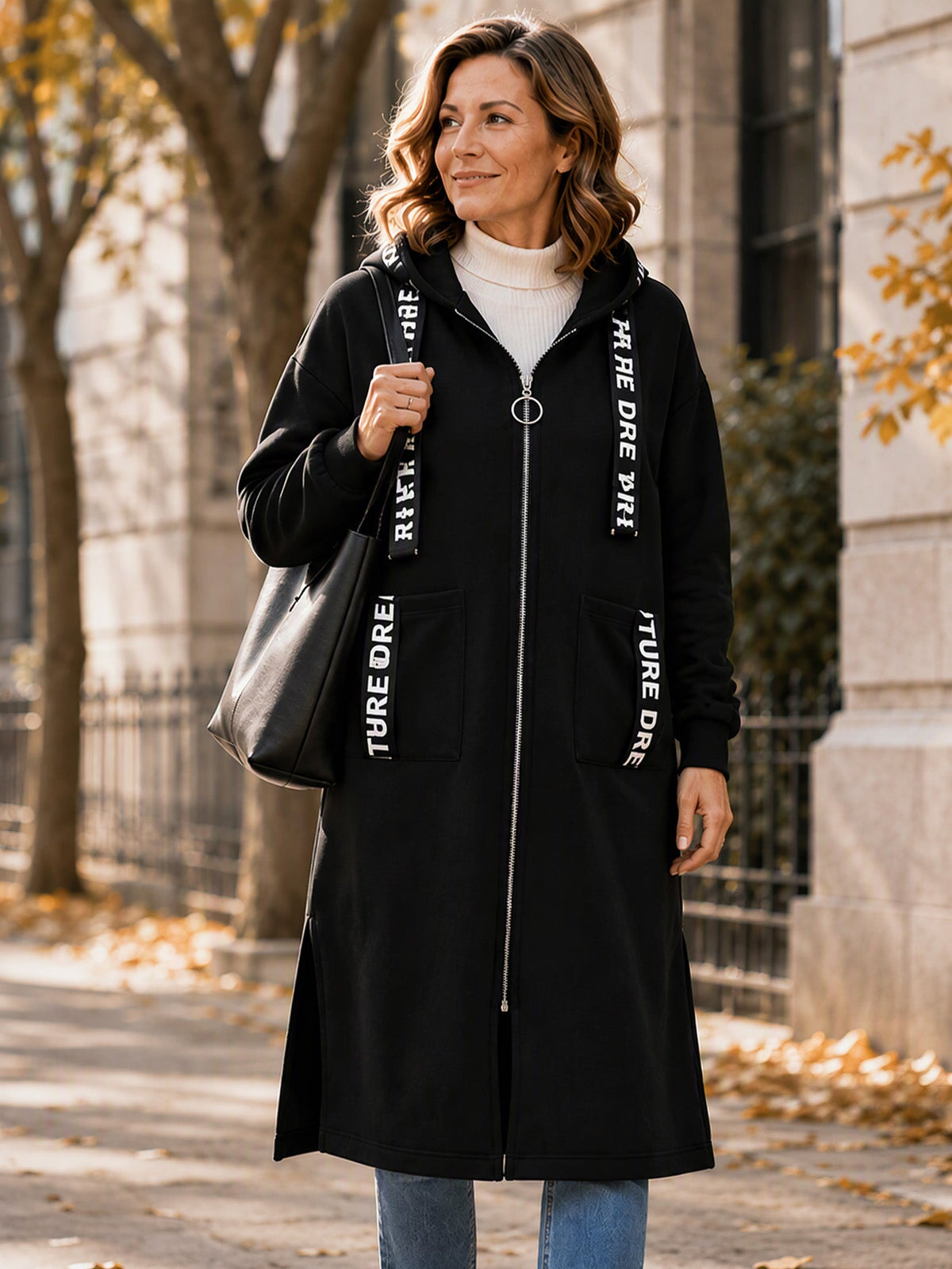 💃Oversize-Kapuzen-Sweatshirt-Mantel für Damen