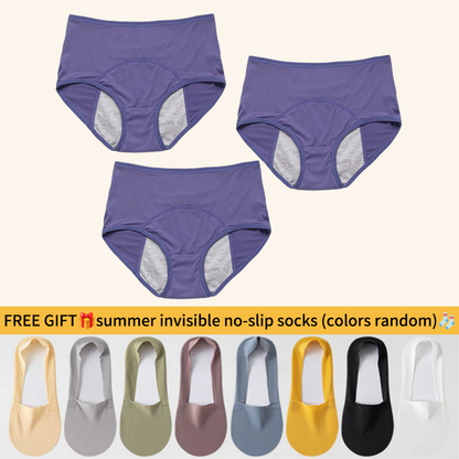 🔥Last Day-Buy 1 Get 3 Packs!!🔥2026 Best-Selling🏆LunaBloom™ High-Waist Leak-Proof Panties ✨Butter-soft, ultra-stretchy & discreetly protective 🍃