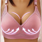 🎉 ČASOVĚ OMEZENÁ NABÍDKA 50% SLEVA! 💕 Pohodlná podprsenka bez drátků pro větší velikosti – bezešvá nylon-spandex, proti prověšení a prodyšná 👙