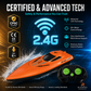 Rychlý dálkově ovládaný člun RC 2.4G s dvojitým motorem