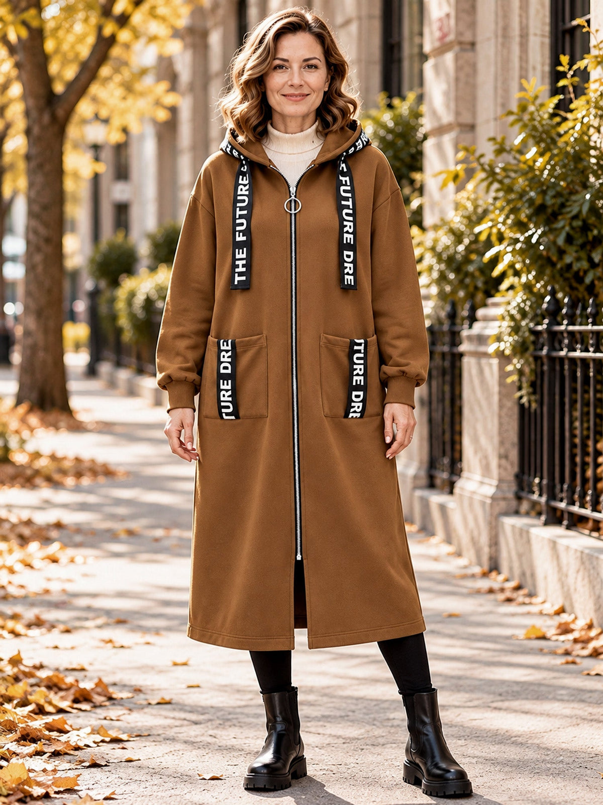 💃Oversize-Kapuzen-Sweatshirt-Mantel für Damen
