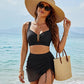 👙💃Dámské bikiny, vysoký pas, s U-tvarovou kosticí, zeštíhlující efekt v oblasti břicha