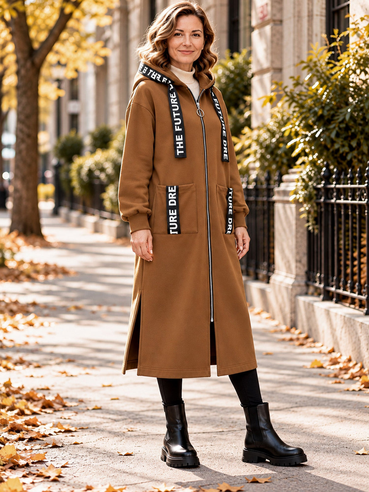 💃Oversize-Kapuzen-Sweatshirt-Mantel für Damen