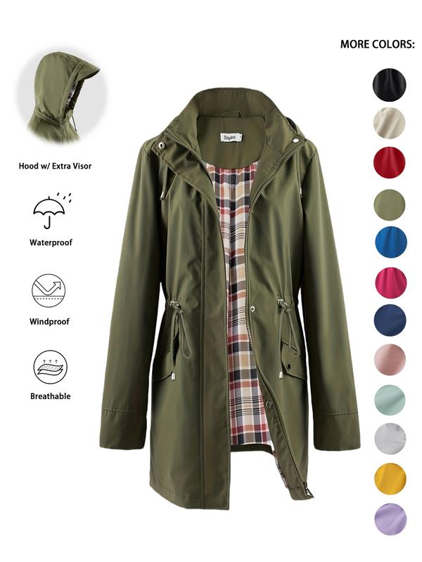 🔥This Week's Special Price:£25.99!!🧥💦Womens Chic. Lightweight. Waterproof Jacket🍃-Unleash Style and Durability in Any Storm!4