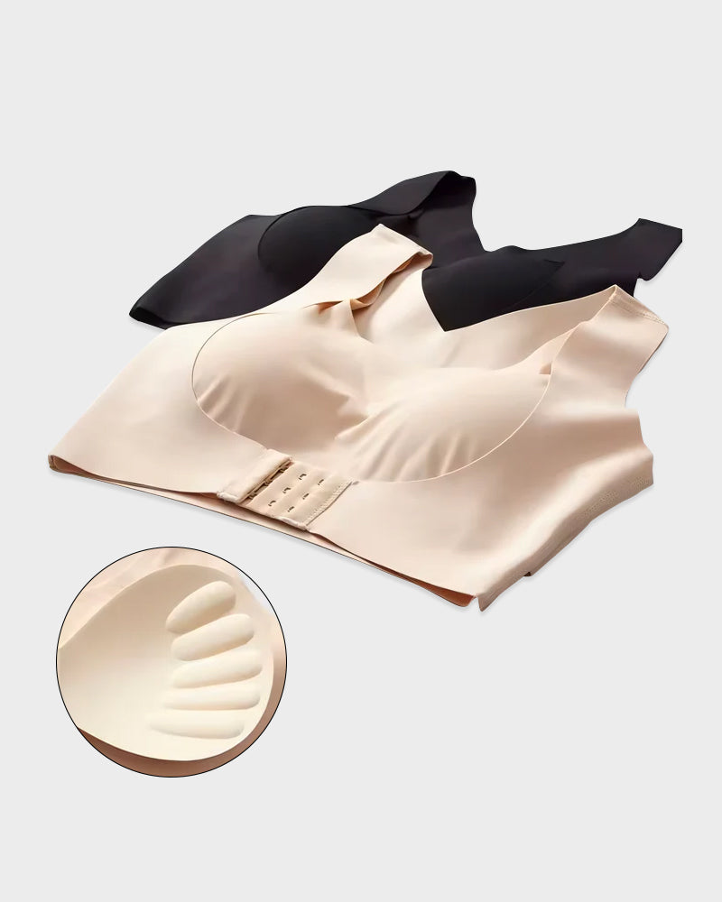 🎉LAST DAY SALE -70% OFF⚡Front Closure Cross-Back Wireless Posture Bra-13