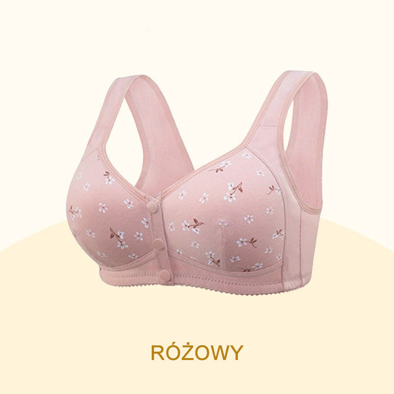 🌸Kup 1 i otrzymaj 1 gratis🌸 Wygodny i praktyczny biustonosz z zapięciem na guziki z przodu🤩