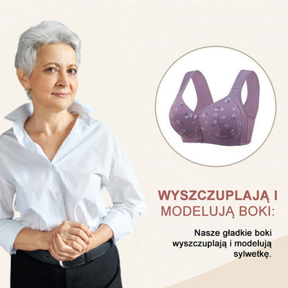 🌸Kup 1 i otrzymaj 1 gratis🌸 Wygodny i praktyczny biustonosz z zapięciem na guziki z przodu🤩