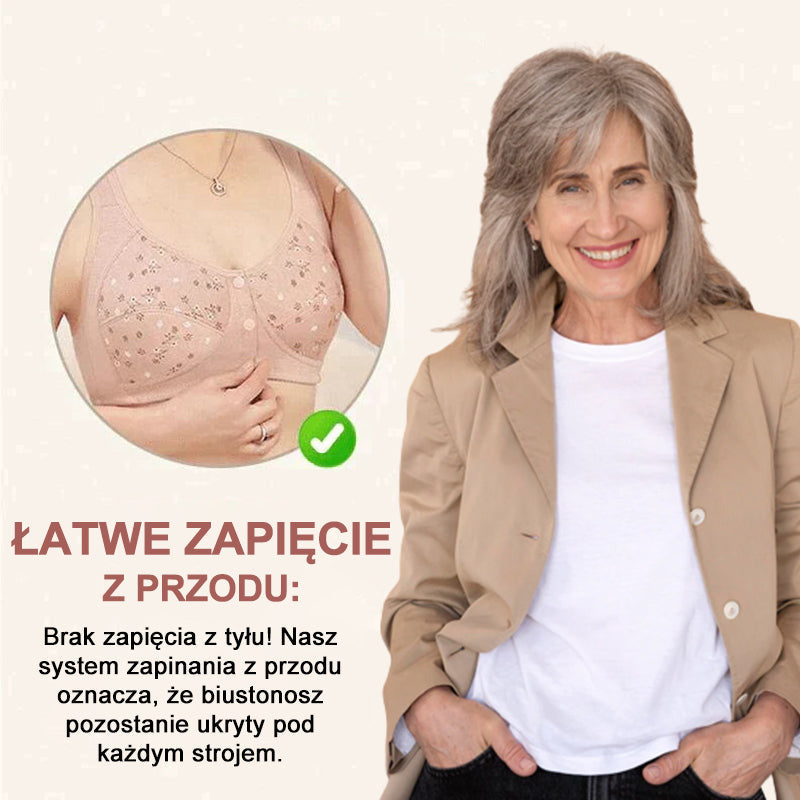 🌸Kup 1 i otrzymaj 1 gratis🌸 Wygodny i praktyczny biustonosz z zapięciem na guziki z przodu🤩