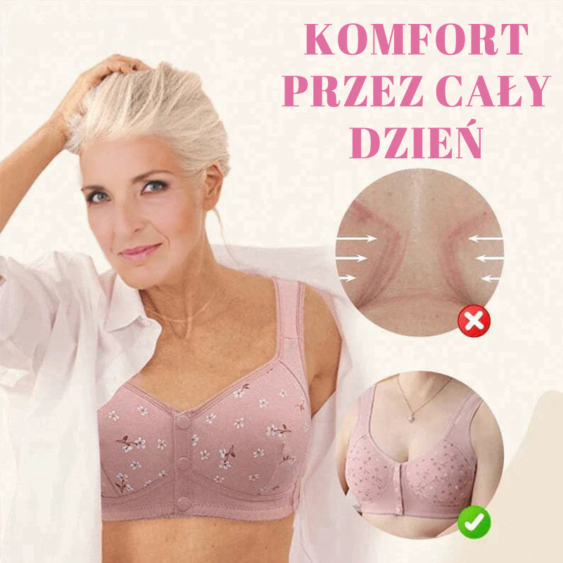 🌸Kup 1 i otrzymaj 1 gratis🌸 Wygodny i praktyczny biustonosz z zapięciem na guziki z przodu🤩