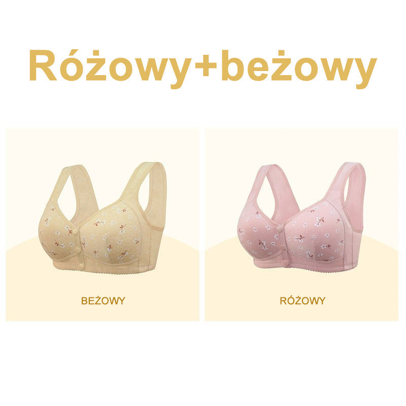 🌸Kup 1 i otrzymaj 1 gratis🌸 Wygodny i praktyczny biustonosz z zapięciem na guziki z przodu🤩