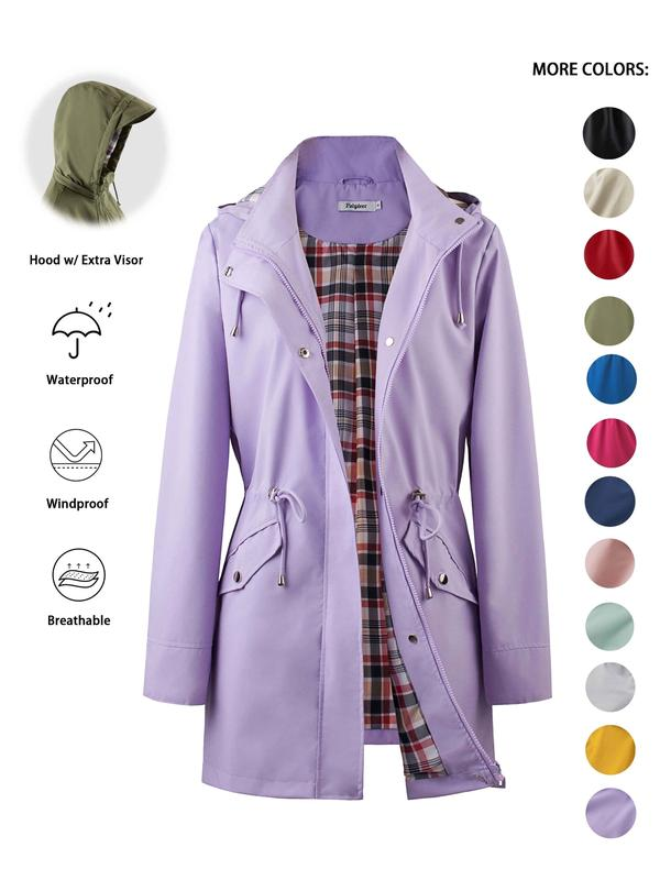 🔥This Week's Special Price:£25.99!!🧥💦Womens Chic. Lightweight. Waterproof Jacket🍃-Unleash Style and Durability in Any Storm!4