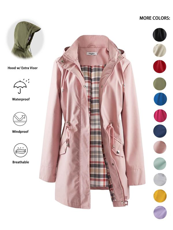 🔥This Week's Special Price:£25.99!!🧥💦Womens Chic. Lightweight. Waterproof Jacket🍃-Unleash Style and Durability in Any Storm!4