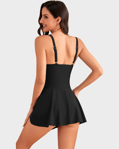 👙Last Day Sale 60% OFF💃Women's One Piece Tummy Control Tie Knot Swimsuit