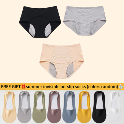 🔥Last Day-Buy 1 Get 3 Packs!!🔥2026 Best-Selling🏆LunaBloom™ High-Waist Leak-Proof Panties ✨Butter-soft, ultra-stretchy & discreetly protective 🍃