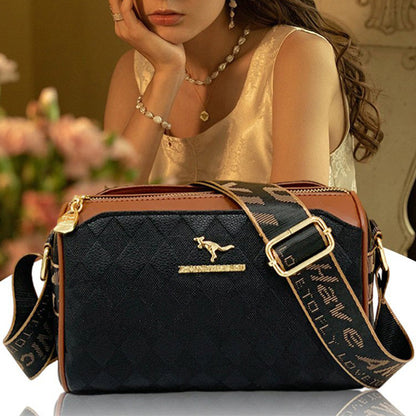 🥰Módní diamantový vzor velkokapacitní třívrstvá crossbody taška