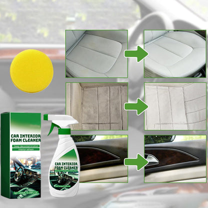 🌟BUY 1 GET 1 FREE🌟Effective Car Interior Foam Cleaner with Sponge