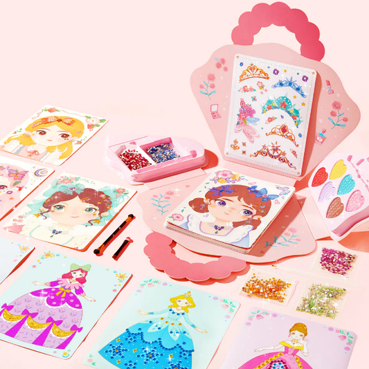 💅Fantasy 3 v 1 princeznovská hra na oblékání a líčení💝