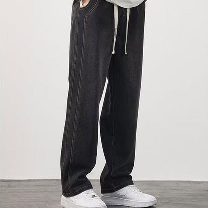 👖Loose Straight, Everyday Versatile🧵 Men's Loose Straight Jeans – Classic Fit | Perfect for Commute, Casual & Weekend Wear, Easy to Style ✨