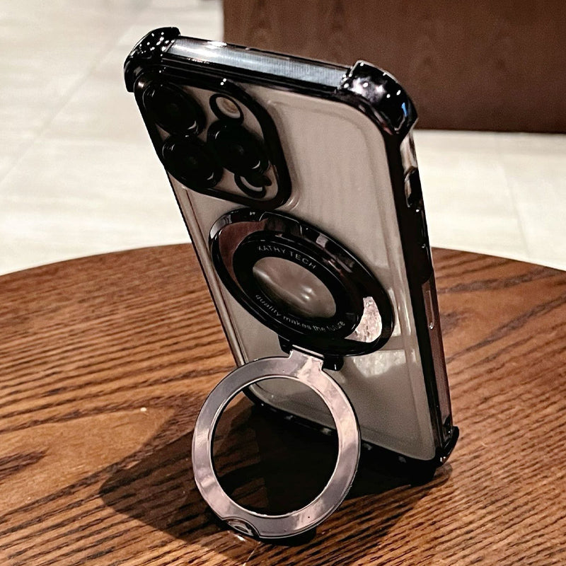 🔥Iphone serii 16-13🔥Etui ochronne na telefon z obiektywem magnetycznym i podstawką