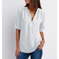💖Volná halenka Plus Size s 3/4 rukávy a zipem