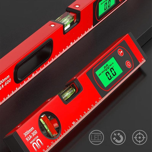 🏽 Multifunkční magnetická vodováha s digitálním LCD displejem – vysoká přesnost pro stavebnictví a kutily ⚡