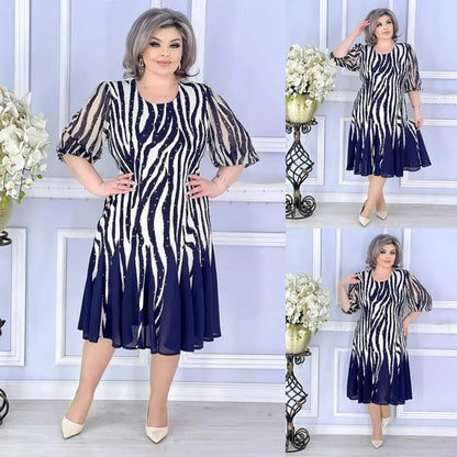 Dámské splývavé šaty Zebra Print