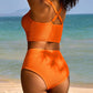👙Texturované Bikiny S Vysokým Pasem
