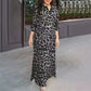Women's Casual Fashion Leopard Print Dress