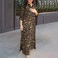 Women's Casual Fashion Leopard Print Dress