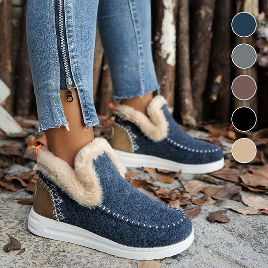 ❄️Damen Stiefeletten Winter: Anti-Rutsch, Kunstplüsch-Wärme, Komfortabel den ganzen Tag