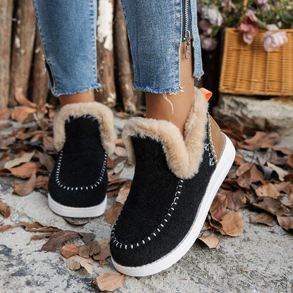 ❄️Damen Stiefeletten Winter: Anti-Rutsch, Kunstplüsch-Wärme, Komfortabel den ganzen Tag
