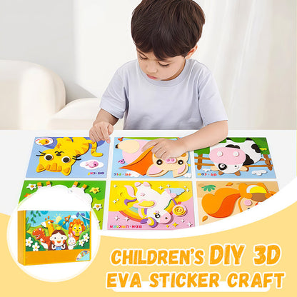 🧩🎨 DIY 3D samolepková řemesla pro děti🎁
