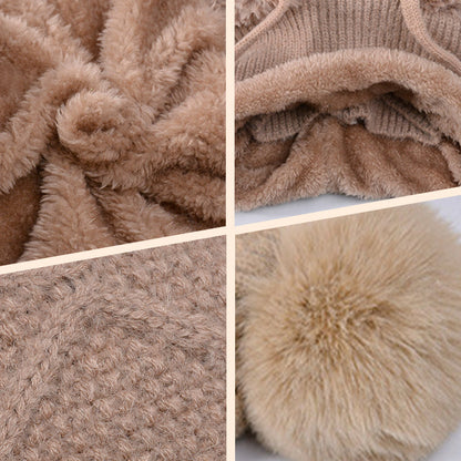 🔥New arrivals offer-Stylish Chunky Winter Knit Hat - With Warm Face Cover and Scarf