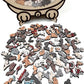🎅Dřevěné puzzle ve tvaru kočky, 135 dílků, Morandi-Color