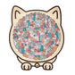 🎁Vendita natalizia 50% OFF🎅Puzzle in legno a forma di gatto da 135 pezzi Morandi-Color