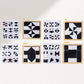 🎅Tvořivé černobílé blokové puzzle pro děti