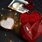 Geometric Heart-Shaped Gift Box with Ribbon