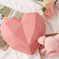 Geometric Heart-Shaped Gift Box with Ribbon