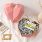 Geometric Heart-Shaped Gift Box with Ribbon