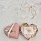 Geometric Heart-Shaped Gift Box with Ribbon