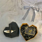 Geometric Heart-Shaped Gift Box with Ribbon