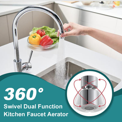 🚰360° otočný kuchyňský kohoutek s dvojitou funkcí a perlátorem